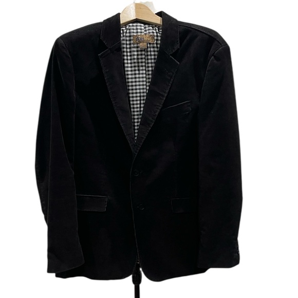 Blue Pronto Uomo Men’s Corduroy Blazer SZ M Black